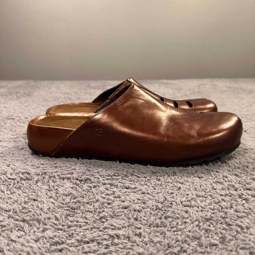 Aravon Shoes Womens 10 AA Bronze Slip On‎ Clogs Comfort Casual Walking Cutout - Picture 2 of 10